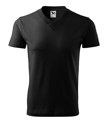 Malfini V-Neck T-Shirt Heren Black