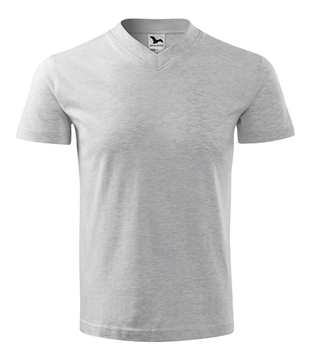 Malfini V-Neck T-Shirt Heren Grijs