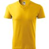 Malfini V-Neck T-Shirt Heren Geel