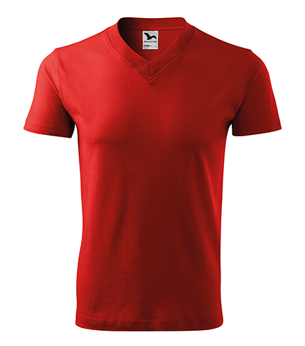 Malfini V-Neck T-Shirt Heren Rood
