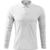 Malfini Single J. Longsleeve Polo Heren White