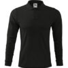 Malfini Single J. Longsleeve Polo Heren black
