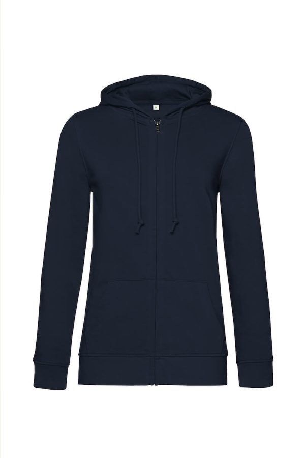 Zipped hood woman- Navy