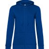 Zipped hood woman- Royal blue