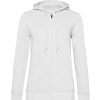 Zipped hood woman- white